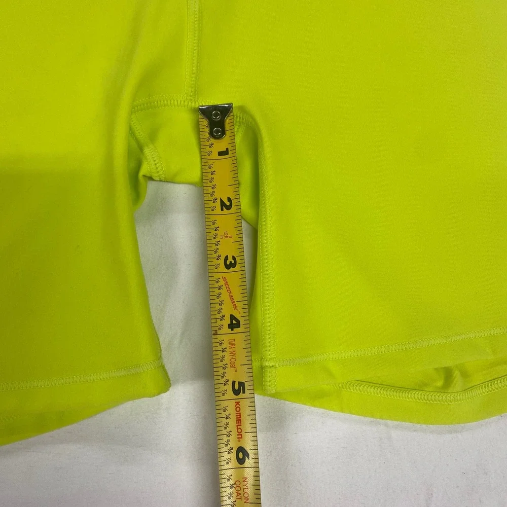 SKIMS Fits Everybody High Waist Shorts Size M Daffodil Neon Yellow Biker - Picture 4 of 8